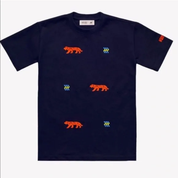 H＆M KENZO コラボシャツ Kenzo | Shirts | Copy Kenzo X Hm Collab Tiger Beaded Tshirt